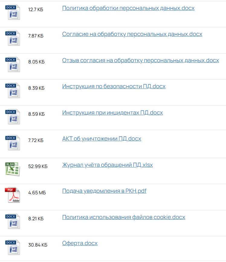 Карев: Полный список документов для инфобизнеса и продаж в интернете